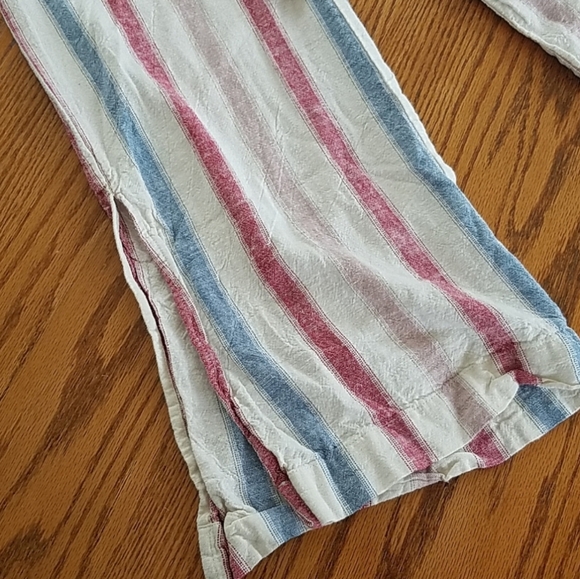 Indigo Rein Linen Beach Pants Striped Small - Picture 4 of 12